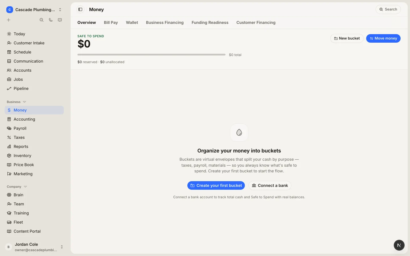 Banking that knows what a job costs.